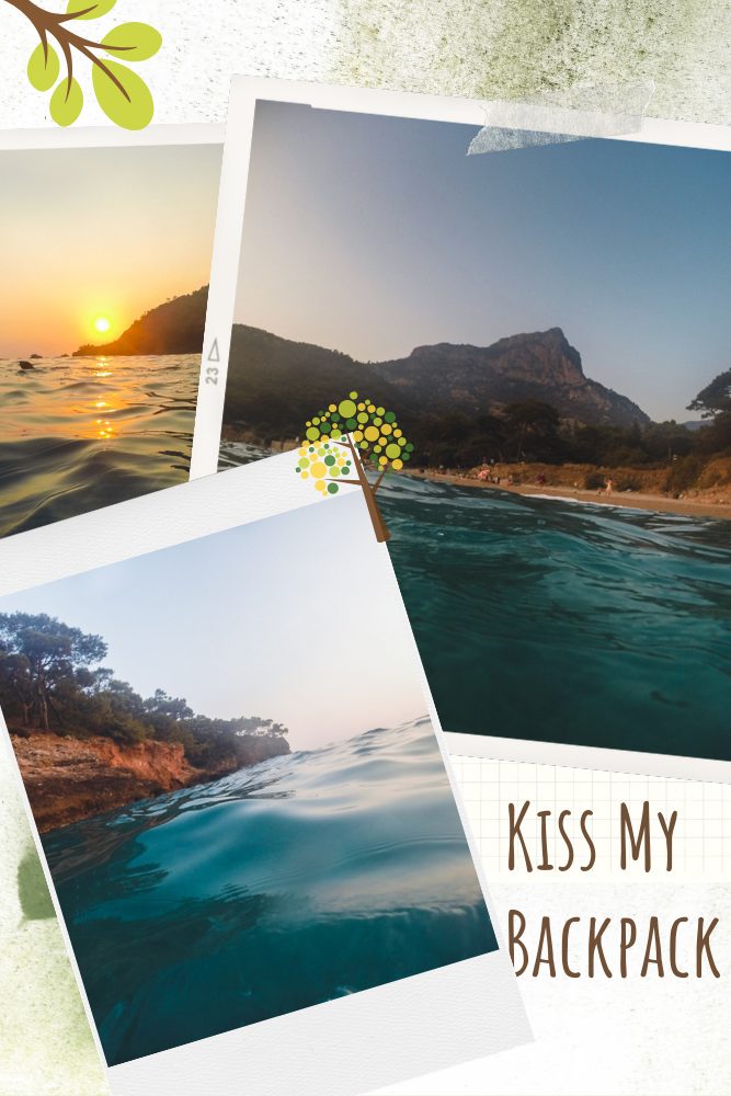 A photo collage of Kabak Koyu beach in Kabak Valley